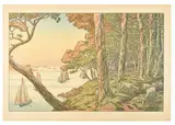Soir d’été, 1897 Planche n°5 sur 16 de la série Les aspects de la nature by Henri Rivière, Lithographie en, sold Dec 2024