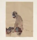 Sans titre by Alex Bagrat, Aquarelle et encre sur papier, sold Jun 2016