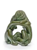 dit SÉBASTIEN « Le couple by Gabriel-Sébastien Simonet, Bronze à patine nuancée verte, sold Dec 2024