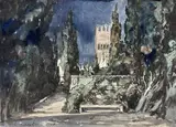 Le Marchand de Venise by Alexandre Benois, 1920, Aquarelle sur papier, sold Jun 2024