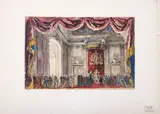 Le Bal masqué by Alexandre Benois, 1947, Aquarelle sur papier, sold Jun 2024