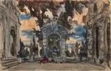 Alcine by Alexandre Benois, 1928, Aquarelle sur papier, sold Jun 2024