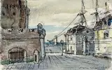 Manon Lescaut, Acte II by Alexandre Benois, 1956, Aquarelle sur papier, sold Jun 2024
