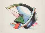 Composition géométrique by Jean-Claude Farhi, Lithographie, sold Jun 2024
