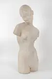 Jeune femme vietnamienne ou Torse de femme annamite by Évariste Jonchère, 1943, Épreuve en terre cuite claire (terre chamottée), sold Jun 2024