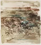 Composition verte by Zao Wou-ki, 1961, Lithographie sur papier, sold Jun 2024