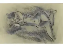 Sitzender Weiblicher akt by Leo Gestel, charcoal, offered Mar 2025