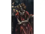 Jeune Fille en Rouge by Henri Le Fauconnier, watercolor, offered Mar 2024