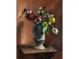 Blumen in Vase by Maurice Asselin, oil on canvas, sold Dec 2024