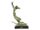 Sich Bogenartig Nach Oben Streckende Junge Frau by Tony Di Nicola, bronze, offered Mar 2026