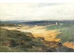 Weite Landschaft by Carl Rottmann, oil on panel, offered Dec 2025