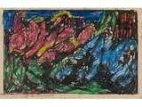 Komposition (landschaft und Figuren) by Adolf Hölzel, watercolor, offered Dec 2016