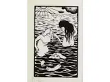 Badende Mädchen by Félix Vallotton, woodcut, sold Jun 2023