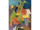 Geometrische Komposition by Französischer postkubistischer, oil on canvas, offered Mar 2025