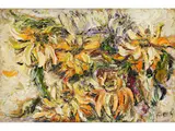 Ohne Titel by Welleda Tomasi Cantú, oil on panel, offered Jun 2025