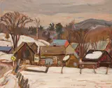 Burnstown, Ontario by A. Y. Jackson, oil on board, sold Oct 2021