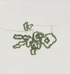 Landscape with Vegetation by Prunella Clough, mixed media on paper, sold Sep 2021
