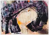 Untitled by Marcelle Ferron, 1977, oil and ink on paper, sold Sep 2021