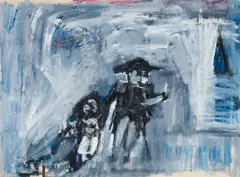 Nelson & Lady Hamilton by Patrick Hayman, oil on paper, sold Sep 2021