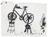 Duchamp Update by John Scott, 1992, acrylic on paper, sold Sep 2021