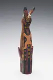 Eagle Carving by Unidentified First Nations Artist, carved wood with paint, sold Aug 2021