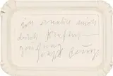 Ich ernähre mich durch Kraftvergeudung by Joseph Beuys, 1978, Bleistift auf Karton, sold Jan 2024