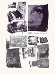 Pledge by Robert Rauschenberg, 1968, Farblithographie auf Velin (Wz. JWhatman 1956), sold May 2008
