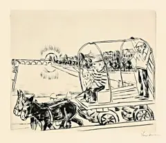 Der Morgen by Max Beckmann, 1923, Kaltnadel auf Papier, sold Jun 2015