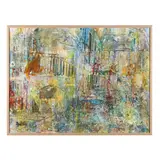 Overgrown Patio by Philip Edward Mullen, Acrylic and metallic pigments on canvas, sold Jul 2024