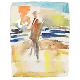 Untitled by Mary Abbott, Watercolor on heavy paper, sold Jul 2024