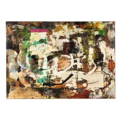 Untitled by Brian Portman, Oil and mixed media collage on canvas, sold Jul 2024