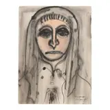 Elisabetta by Grace Hartigan, Ink and watercolor on Arches paper, sold Jul 2024