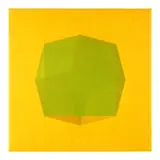 Spring Green Orb in Golden Light by John Hiigli, Transparent oil on canvas, sold Jul 2024