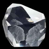The Kiss by Frederick Hart, Clear acrylic resin, sold Jul 2024