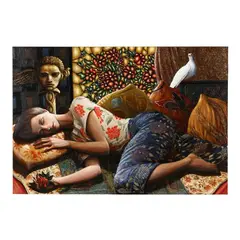 Ipnosi 4 by Alberto Abate, Oil on canvas, sold Jul 2024