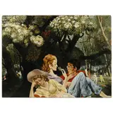 Picnic by Gert Heinrich Wollheim, Oil on plywood, sold Jul 2024