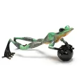 On the Ball by Tim Cotterill, Enameled cast bronze, sold Jul 2024