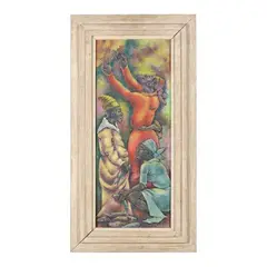 West Indian Market by George Biddle, Oil on canvas, sold Jul 2024