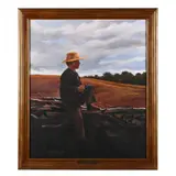 On Guard by Roger Kammerer, Oil on canvas, sold Jul 2024