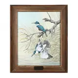 Belted Kingfisher by Roger Kammerer, Oil on canvas, sold Jul 2024