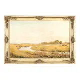 The River Arun / Pulborough in the Distance by Robert Thorne Waite, Watercolor on paper, sold Jun 2024