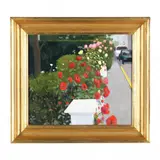 Sidewalk Roses by Hillary Osborn, Oil on canvas, sold Jun 2024