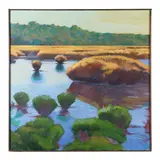 Estuary Landscape by Peter Lisieski, Oil on canvas, sold Jun 2024