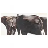 Elephants by Henry Koehler, Oil on paper, sold Jun 2024