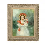 Young Girl Holding a Dog by Marion Rice, Oil on canvas, sold Jun 2024