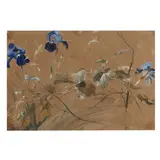 Irises by Louis Haghe, Watercolor and gouache on paper, sold Jun 2024