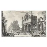 Veduta del Castello dell'Acqua Felice by Giovanni Battista Piranesi, Etching on paper, sold Jun 2024