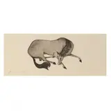 Reclining Horse by Fred Re'em, Etching on paper, sold Jun 2024