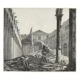 Third View of The Ruins of Saint Paul Outside the Wall, Rome by Luigi Rossini, An etching on paper, sold Jun 2024