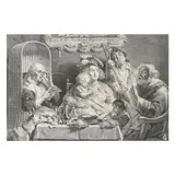 Soo D'oude Songen Soo Pepen De Jongen (As the old sing, so the young twitter) by Jacob Jordaens, Engraving, sold Jun 2024